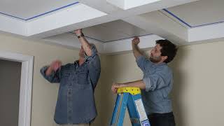 DIY Coffered Ceiling Tutorial by Ron Hazelton