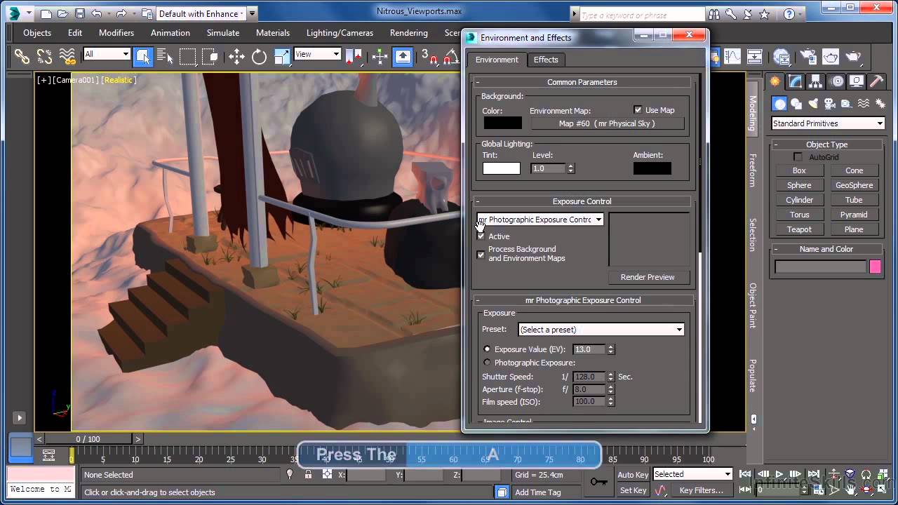 3DS Max 2014 Tutorial | Nitrous Viewport Quality YouTube