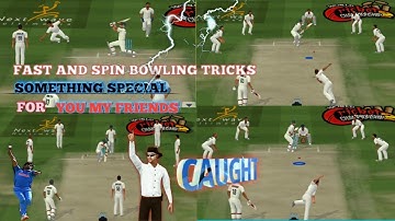 Spin & Fast Bowling Tricks in Test Match Wcc2 | New Tricks & Tips