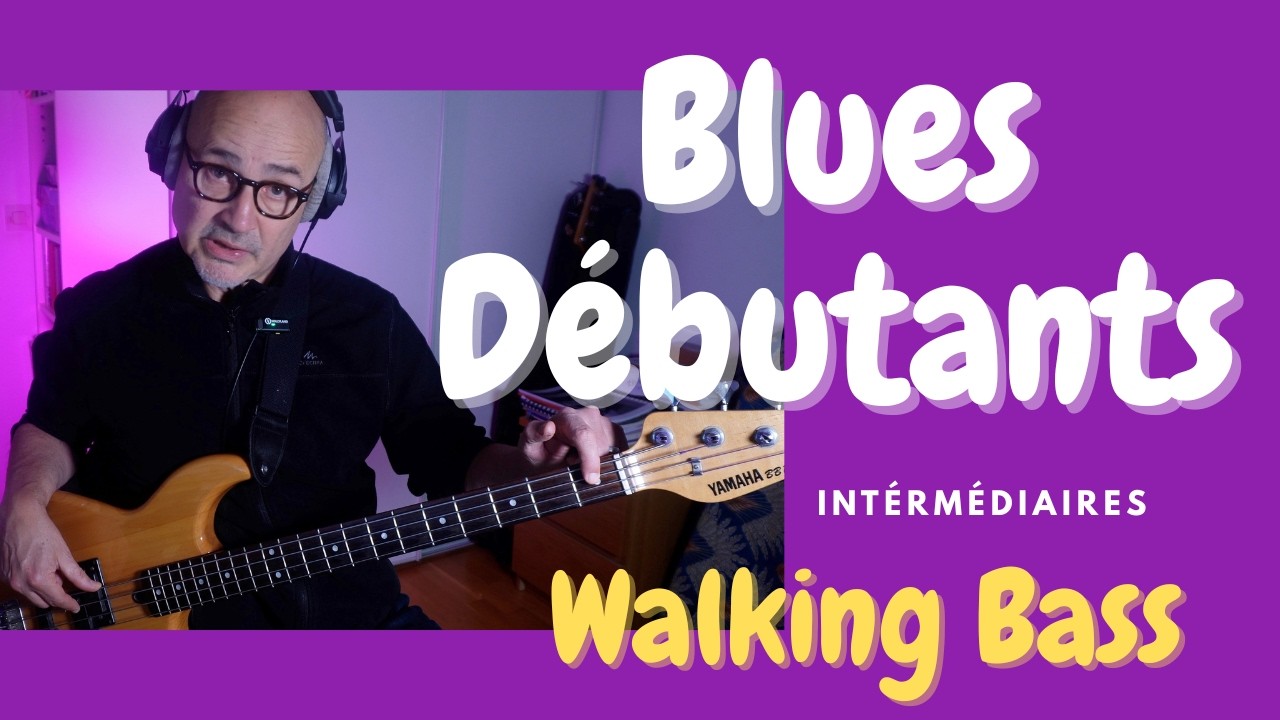 Walking bass blues débutant – exercice simple pour commencer