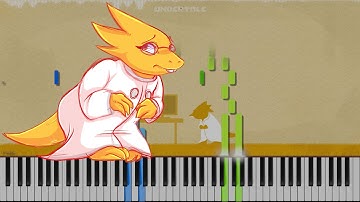 Undertale // Alphys | LyricWulf Piano Tutorial on Synthesia // OST 48