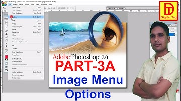 Image Menu in Adobe Photoshop 7.0 in Hindi | Part- 3A