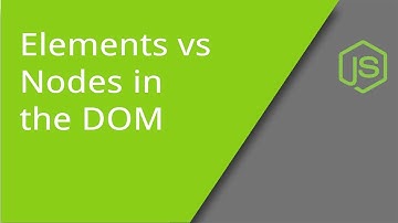 Nodes Versus Elements in the DOM
