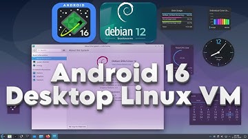 Debian 12 Desktop Linux VM running on Android 16 Pixel 9 Pro XL