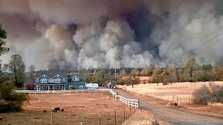 A wildfire in butte county east of chico which began early thursday
morning exploded size engulfing at least 18,000 acres - 26 square
miles destroying h...