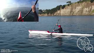 Wing paddling technique slow motion - Side View