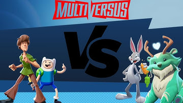 Shaggy & Finn VS Bugs Bunny & Reindog - Multiversus Gameplay