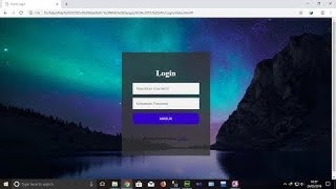 Tutorial membuat form login dengan Html, CSS & JavaScript menggunakan Dreamweaver