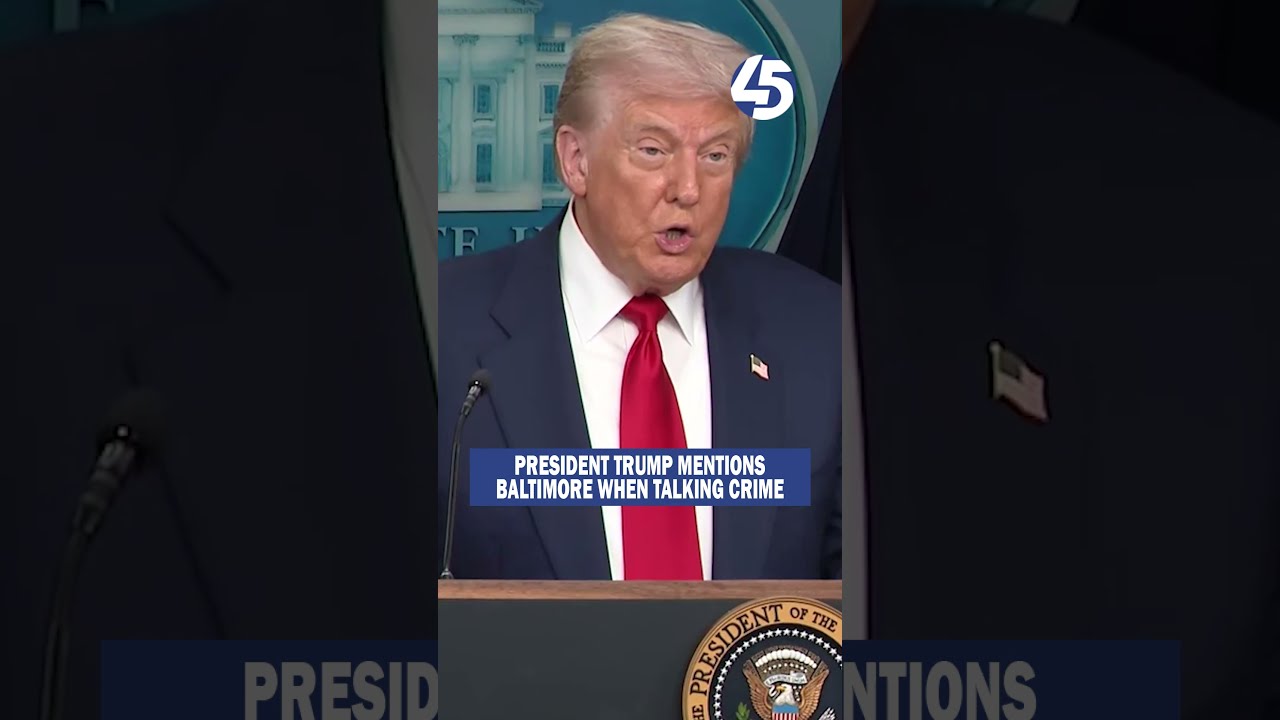 President Trump Mentions Baltimore When Talking About Crime Problem In America