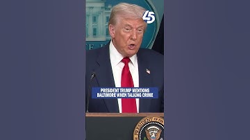 Thumbnail of President Trump mentions Baltimore when talking about crime problem in America