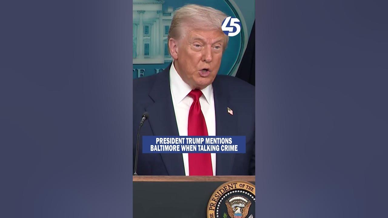President Trump mentions Baltimore when talking about crime problem in America President Trump mentions Baltimore when talking about crime problem in America