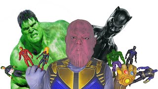 Superheroes Toys VS Hulk and Thanos Toys