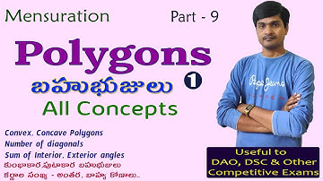 Mensuration Part - 9 I Polygons - 1 I All Concepts related to polygons I Ramesh Sir Maths Class