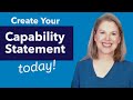 How to write a winning capability statement