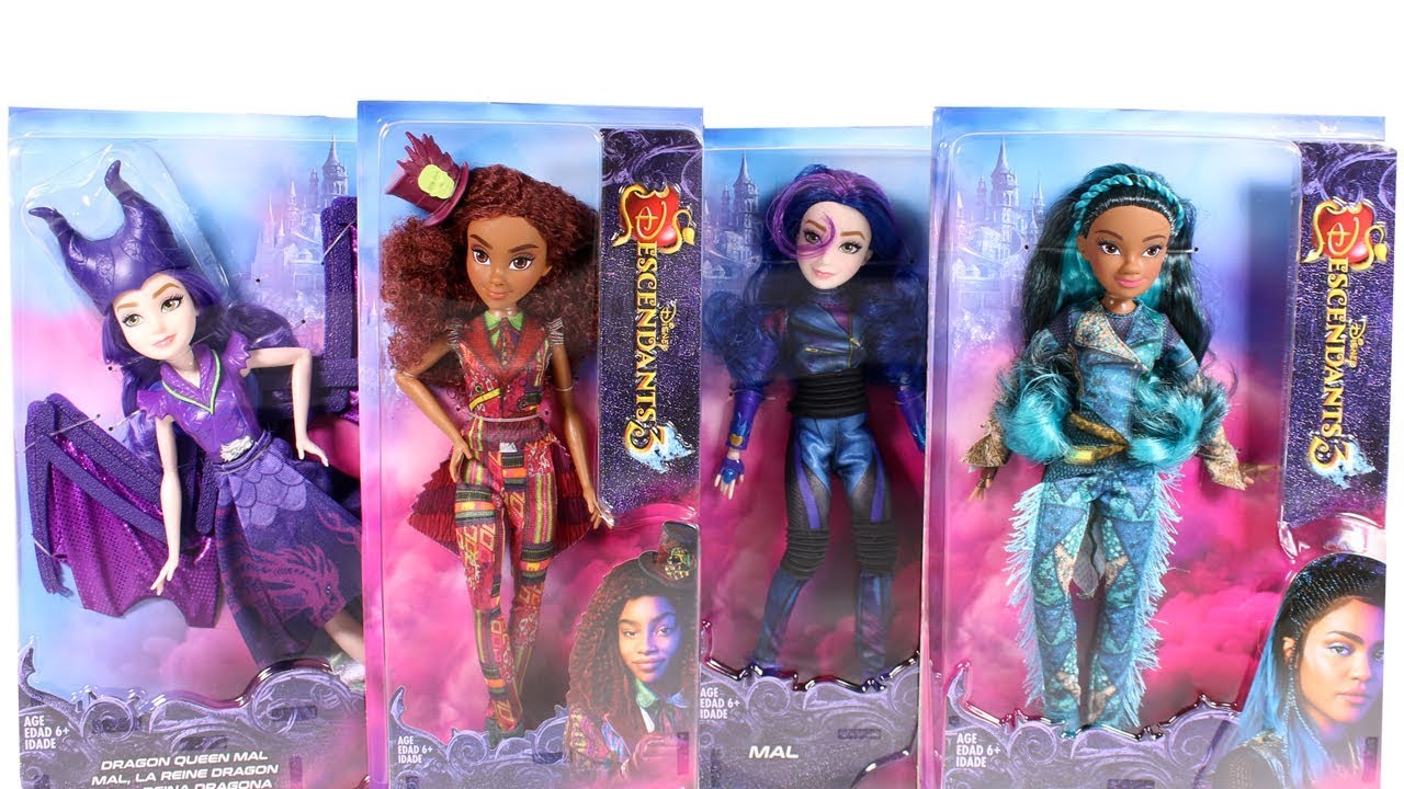Disney Descendants 3 Dolls Unboxing Toy Review 
