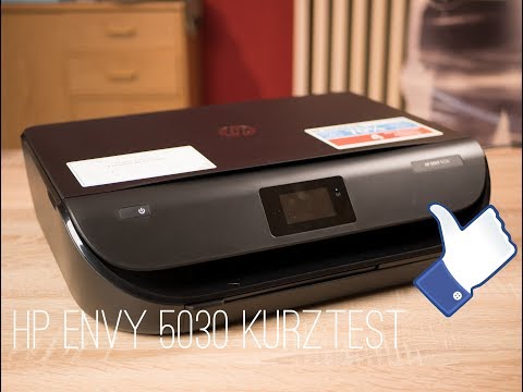 Unboxing/Wlan-Einrichtung HP Envy 5030 Wifi Drucker Kurztest (german)