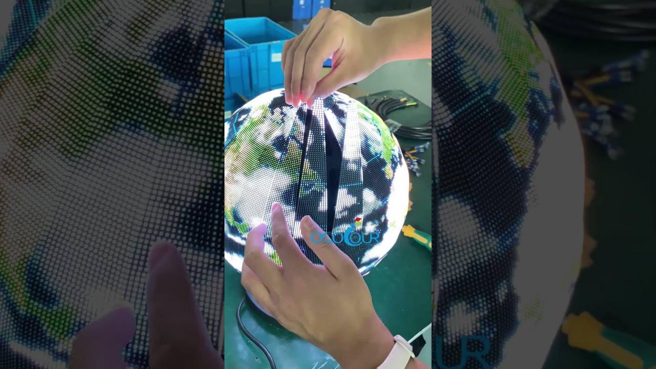 Mini Spherical LED Screen | 360° Brilliance in Every Angle!