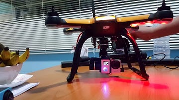 Hubsan X4 H109s with Feiyu mini 3D 3 AXIS and Firefly 7s camera