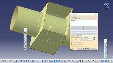 "CatiaV5 Trim Surface Explained: Boost Your 3D Modeling Skills!" #catiav5r20  @Free_cad_tutorial