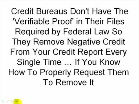 How to clean up my credit report myself for free