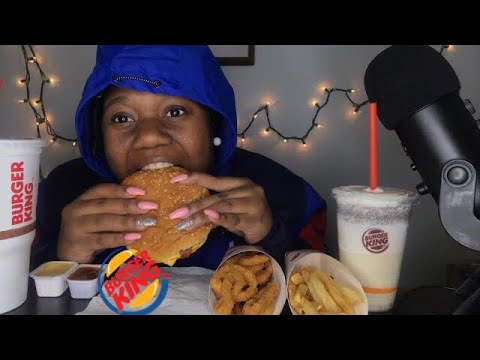 bacon-king-and-oreo-shake-|burger-king-mukbang-~eating-show