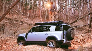 Death Valley Solo Car Camp in Wild Jungle | Land Rover New Defender 110 MODS