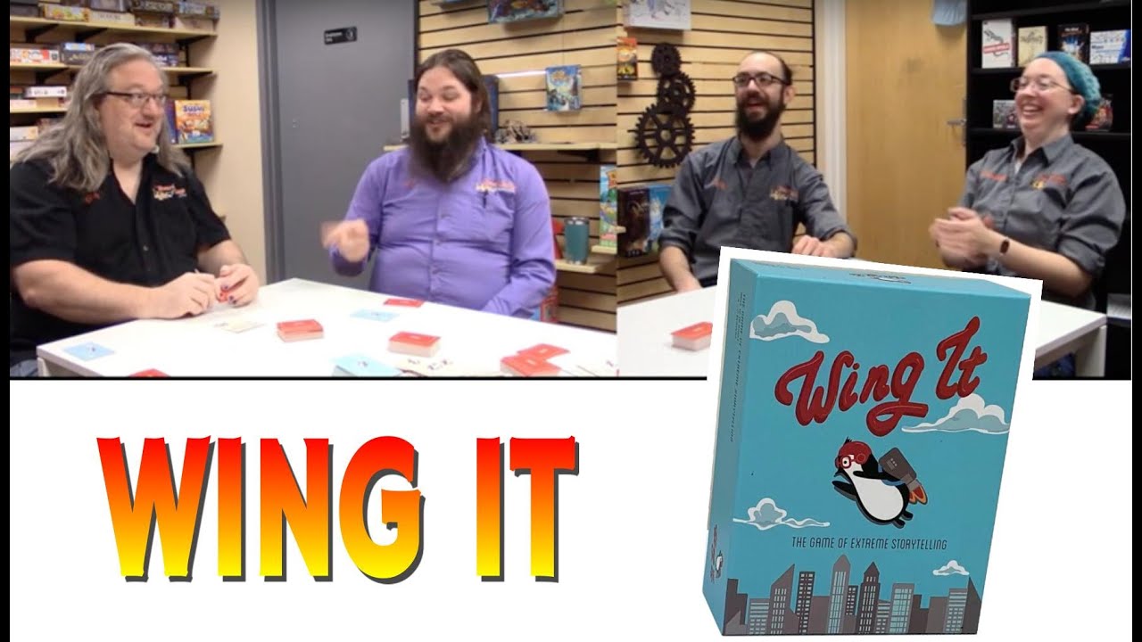  FLG FLYING LEAP GAMES Wing It: The Game of Extreme Storytelling  - Card Game for Adults or Family Game Night : Toys & Games