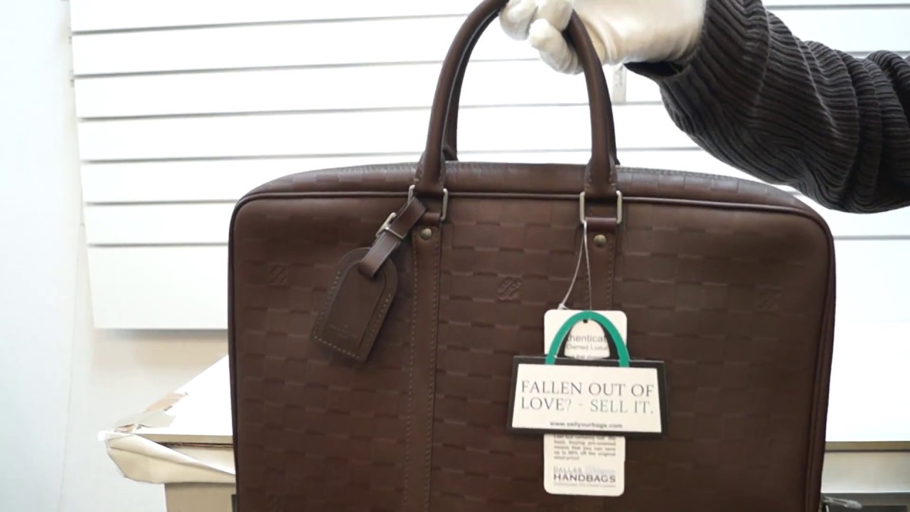 LOUIS VUITTON Damier Port Infini Documents Voyage mm Briefcase - The Purse  Ladies