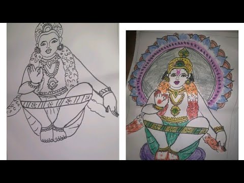 swamy ayyappa drawing - YouTube