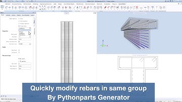 Quickly modify rebars in same group by ALLTO pythonparts generator