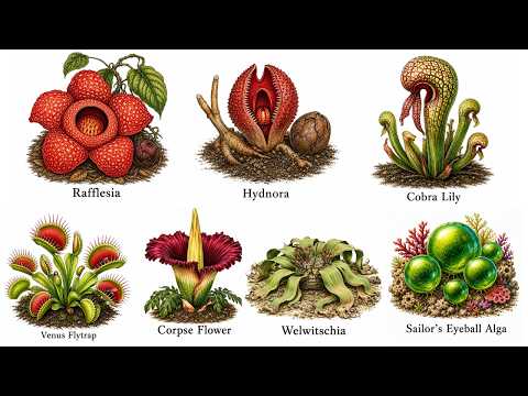 Every The Most BIZARRE Plants That Shouldn't Exist in Nature Explained in 8 Minutes - Weird Plants