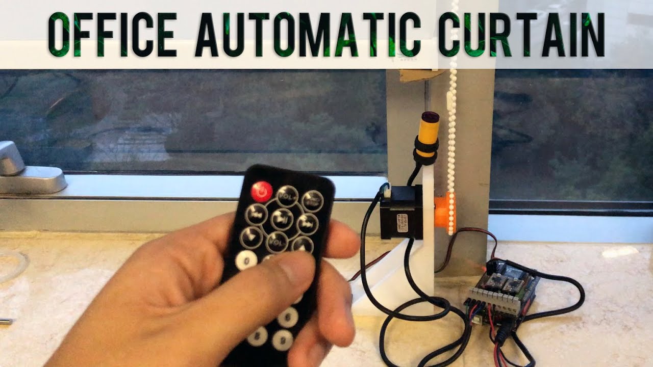 Office Automatic Curtain with #Arduino 