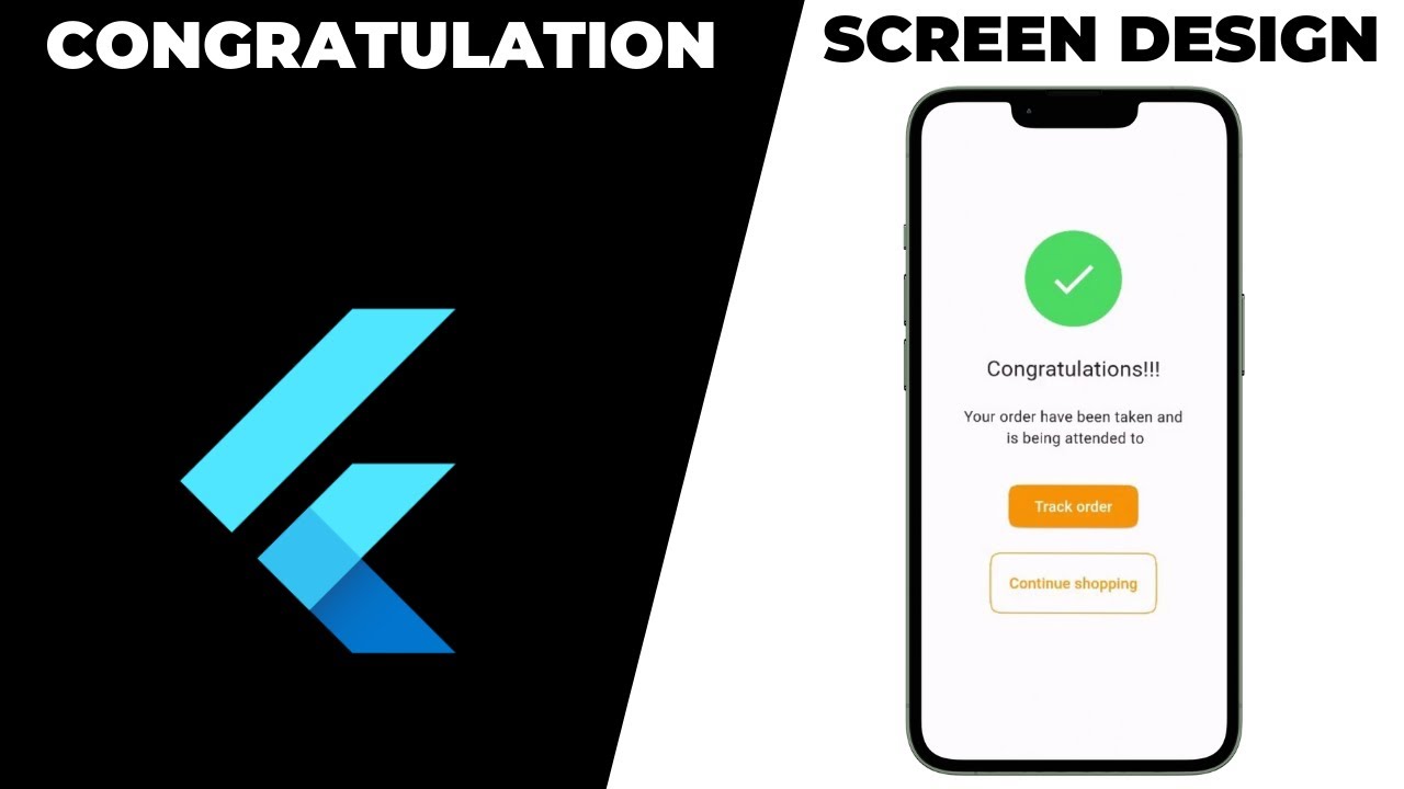 Success Screen in Flutter | Confirm Order Screen in Flutter | Flutter ...