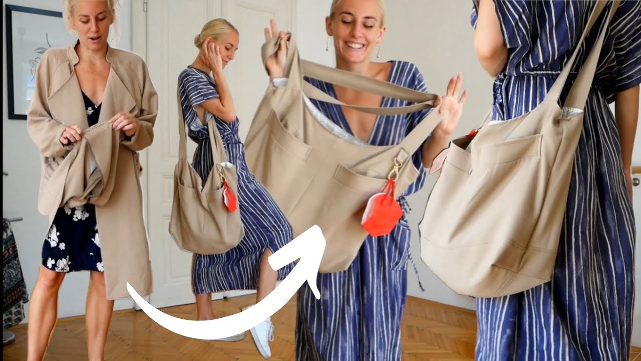 Mantel zu Tasche Upcycling für absolute Anfänger ✂️
