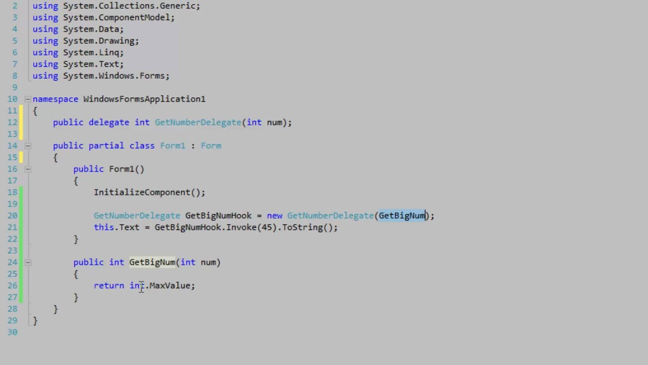 Delegates in C# - YouTube