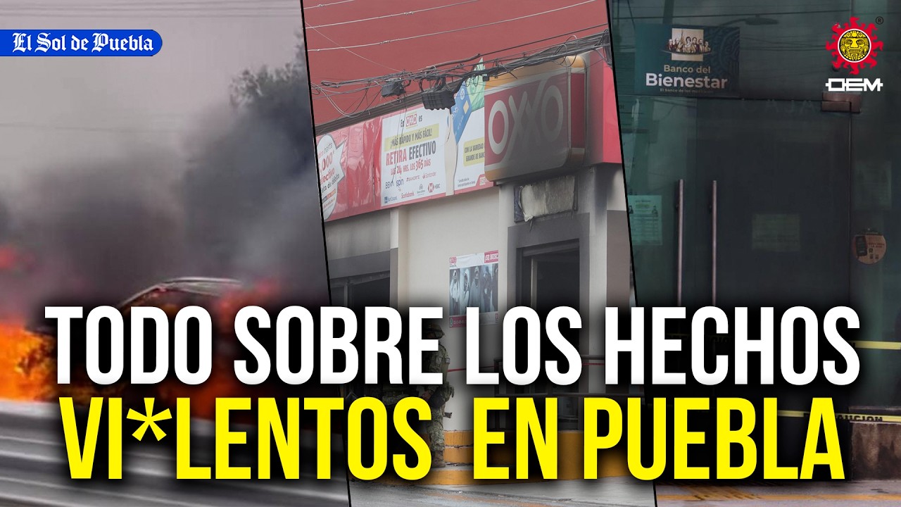 En Puebla, grupo delictivo reacciona con actos vi*lentos tras muerte de El Mencho 🚨