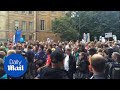 Thousands chant at an anti-Brexit protest in London - Daily Mail