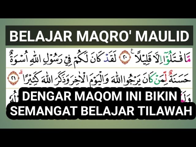 BELAJAR MAQRO’ MAULID DENGAN MAQOM YANG SEMANGAT class=