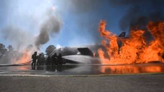 Aircraft fire training in Jacksonville,  Florida
