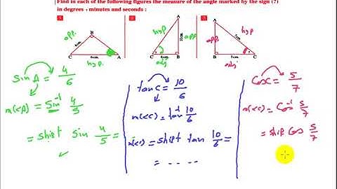 Math, 3rd Prep, 1st Term ,Unit (4), Lesson (2),The main trigonometrical ratios of Some angle