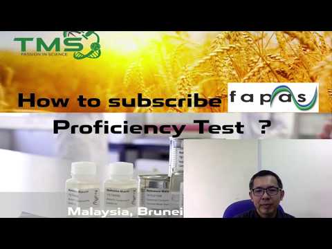 How to subscribe FAPAS Proficiency Test ?