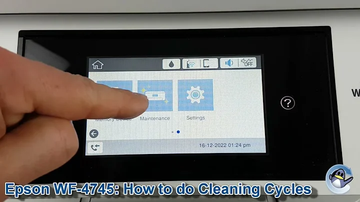 Epson WorkForce Pro WF-4745DTWF: How to do Printhead Cleaning Cycles and Improve Print Quality