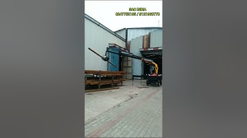 wood timber log loading unloading crane on tractor 360° rotation 5 ton made in India 🇮🇳