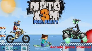 Moto X3M Pool Party Full Gameplay Walkthrough All Levels screenshot 1