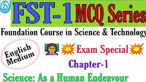 IGNOU || Fst-1 Mcqs ch-1 in English | Chapterwise mcqs part-1👍