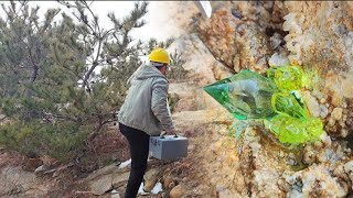 Climb to the highest point of the cliff, where the crystals form a jungle