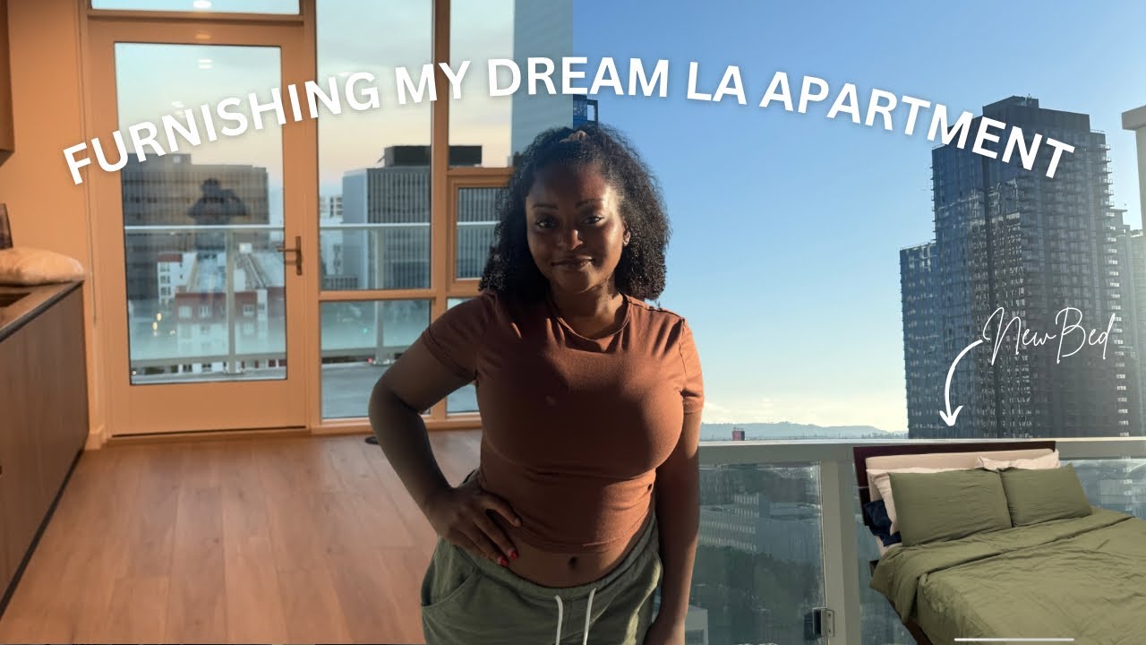 MOVING INTO MY DREAM LA HIGH RISE APARTMENT | moving series ep. 2 | new furniture updates 🏡