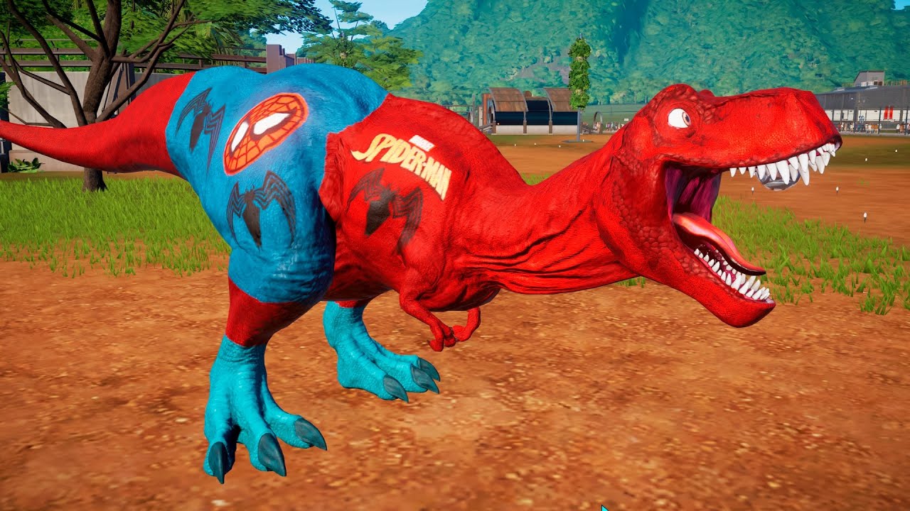 T-Rex Azul  Jurassic World Evolution 🌎 Jogo de Dinossauro 