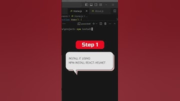 🚀 **Boost Your React SEO with `react-helmet`!**#reactjs #code #seo #webdevelopment  #webdev