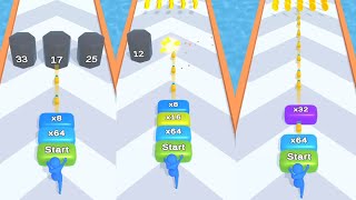 Shot Stack 2048 - All Levels 32 To 56 Gameplay (Android iOS) Part 3